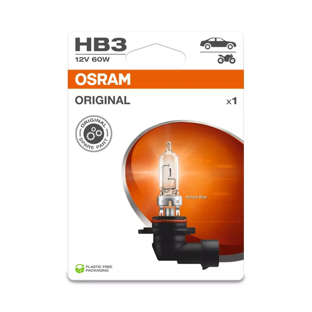 Лампи дальнього світла OSRAM ORIGINAL LINE HB3 3200K 1 шт. для Subaru WRX 2010–2013 седан