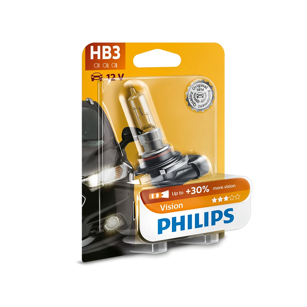 Лампи дальнього світла PHILIPS Vision HB3 0K 1 шт.