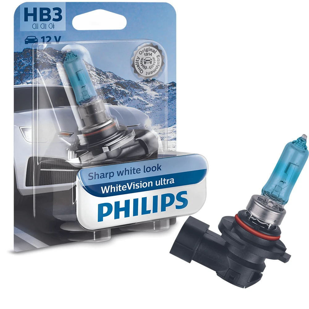 Лампи дальнього світла PHILIPS WhiteVision Ultra HB3 0K 1 шт.