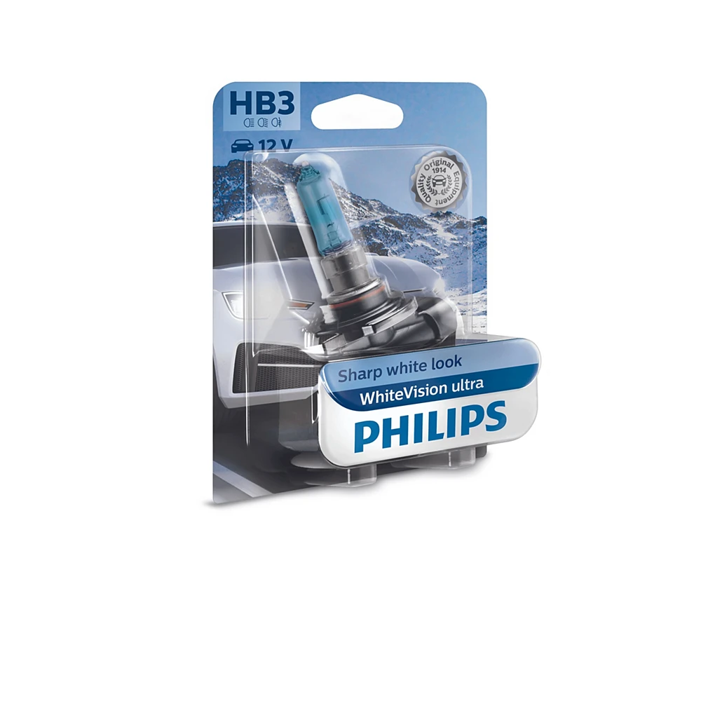 Лампи дальнього світла PHILIPS WhiteVision Ultra HB3 0K 1 шт. для Isuzu D-MAX 2017–2026 пікап | подвійне головне світло