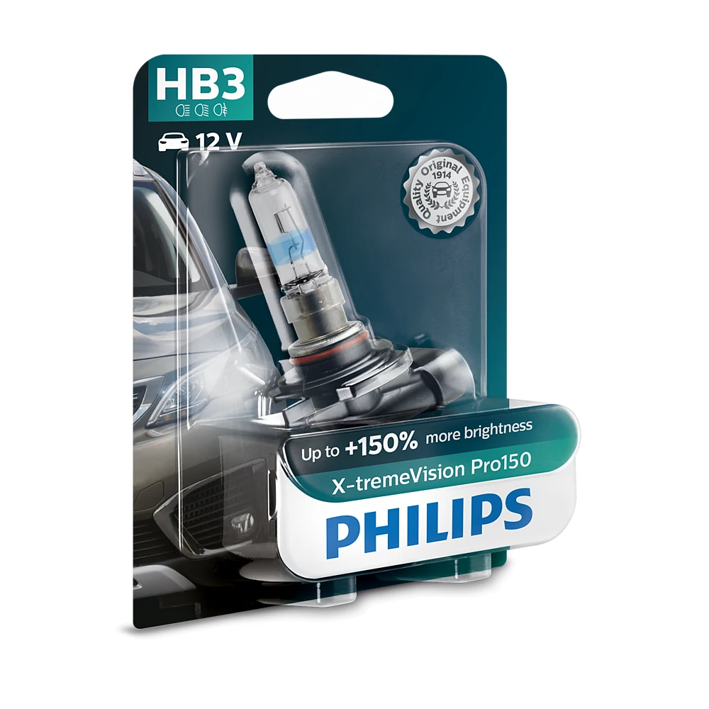 Лампи дальнього світла PHILIPS X-tremeVision Pro150 HB3 0K 1 шт.