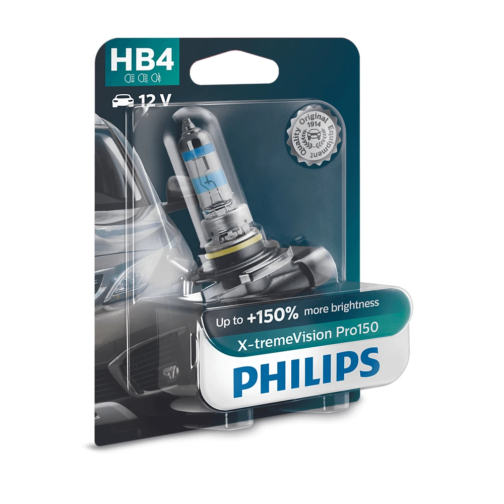 Лампи протитуманних фар PHILIPS X-tremeVision Pro150 HB4 0K 1 шт.