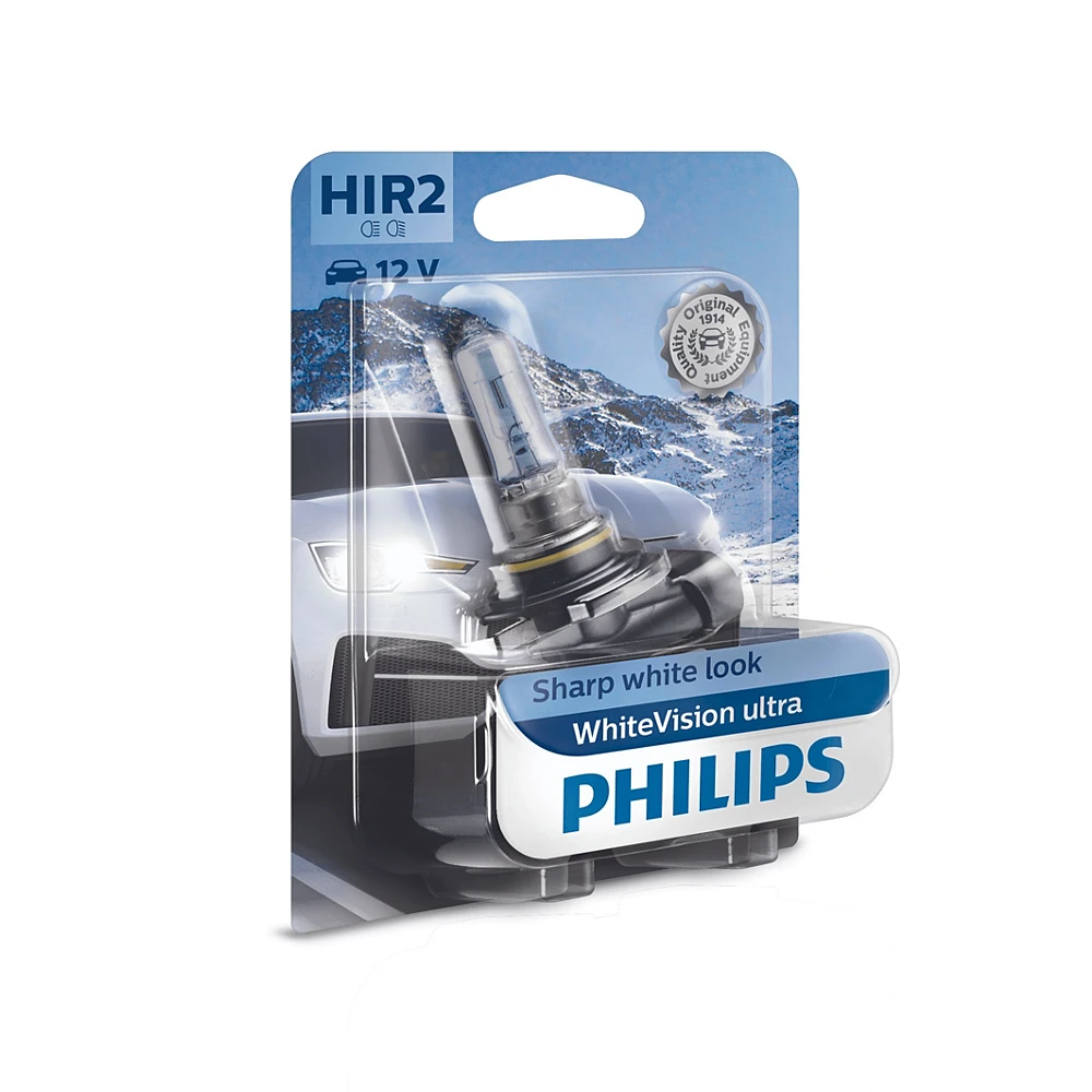 Лампи дальнього світла PHILIPS WhiteVision Ultra HIR2 0K 1 шт. для Opel Cascada 2012–2018 кабріолет