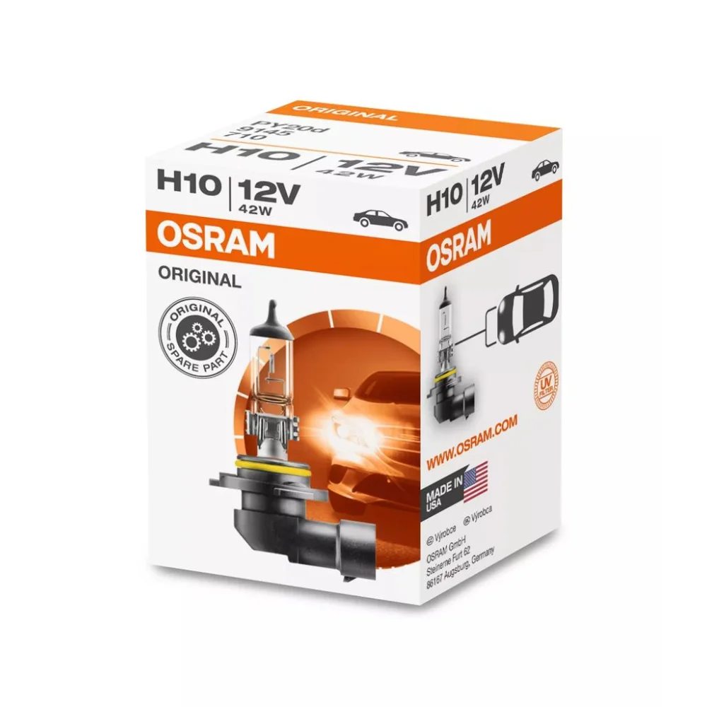Галогенні лампи OSRAM ORIGINAL LINE H10 3200K 1 шт.