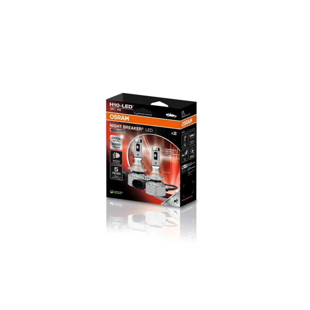 LED лампи OSRAM NIGHT BREAKER LED SMART H10 6000K 2 шт.