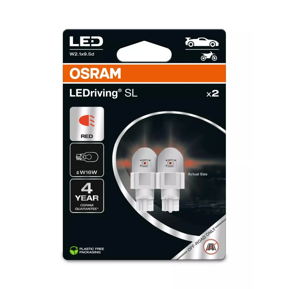 Лампи заднього ходу OSRAM LEDriving SL W16W 2 шт. для Citroen C4 2020–2026 хетчбек