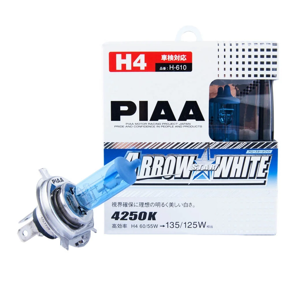 Лампи ближнього світла PIAA Arrow Star White H4 4150K 2 шт. для Suzuki Swift 2017–2026 хетчбек