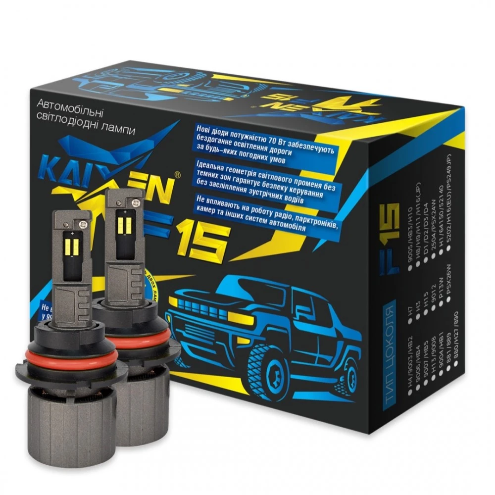 LED KAIXEN LED Can Bus EMC F15 9007 6000K
