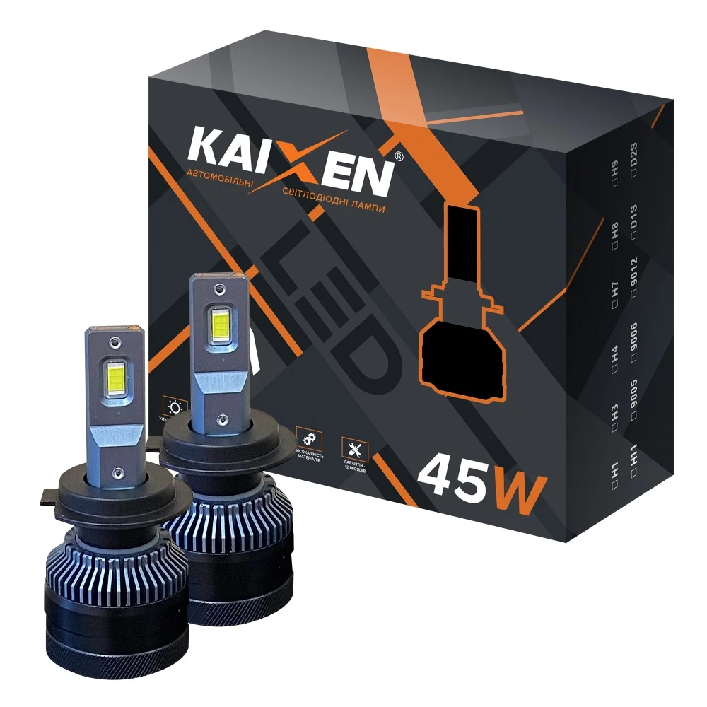 Лампи ближнього світла KAIXEN LED Can Bus K7 H7 6000K 2 шт.