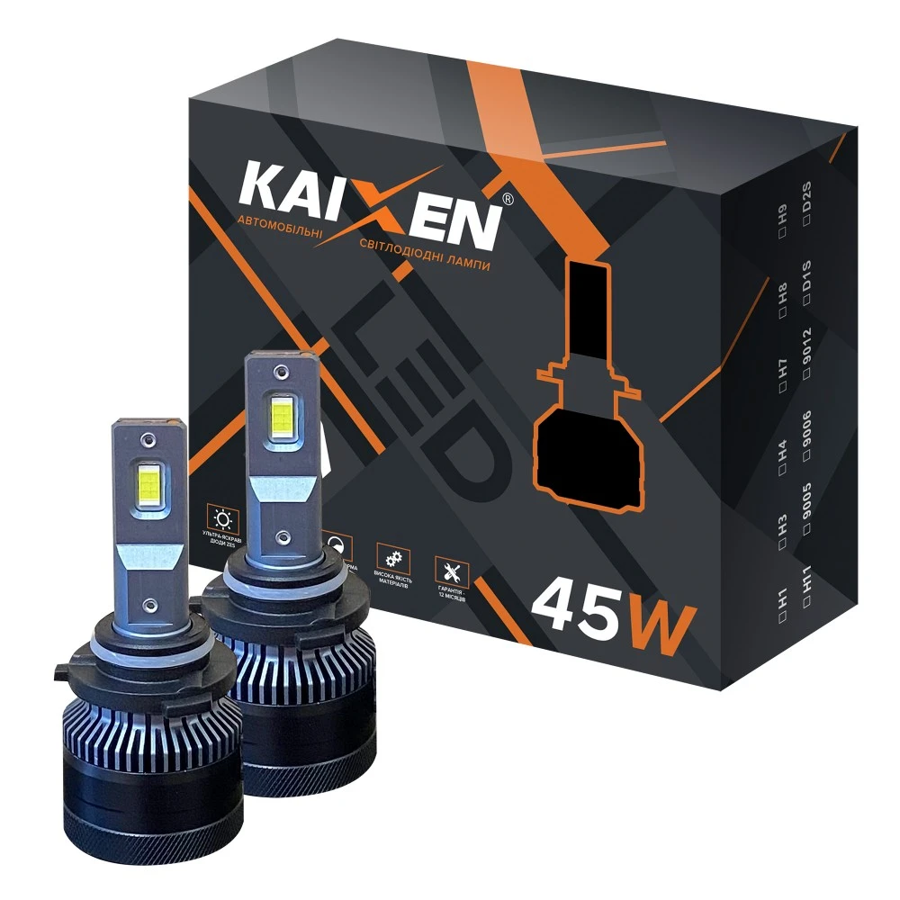 Лампи дальнього світла KAIXEN LED Can Bus K7 HB3 6000K 2 шт.