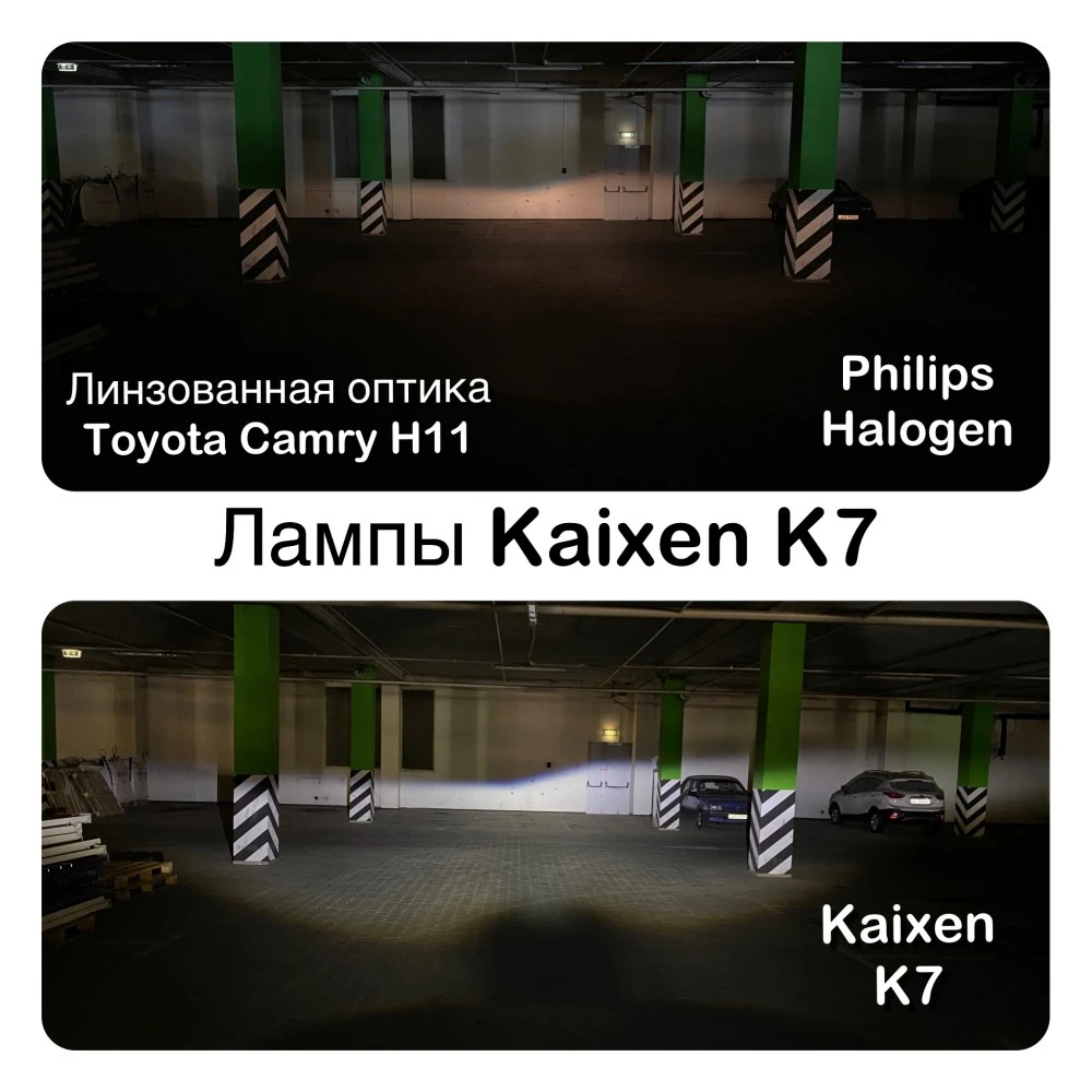 Лампы ближнего света KAIXEN LED Can Bus K7 HB3 6000K 2 шт. для Jeep Compass 2016–2026 SUV | проекционный головной свет