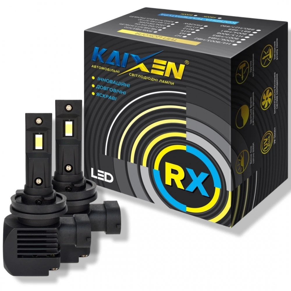 Лампы противотуманных фар KAIXEN LED RX H11 6000K 2 шт.