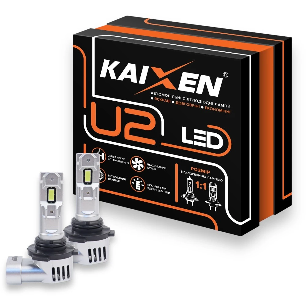 Лампи протитуманних фар KAIXEN LED U2 HB4 6000K 2 шт.