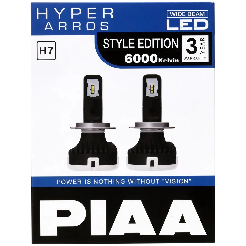 Лампи ближнього світла PIAA Hyper Arros Style Edition H7 6000K 2 шт. для DS DS3 2015–2026 кабріолет